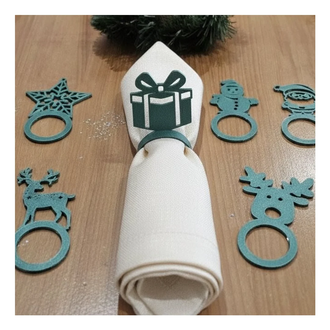 Anéis de Guardanapo de Natal