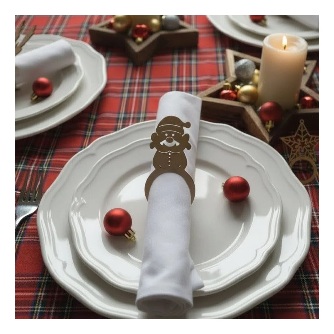 Anéis de Guardanapo de Natal